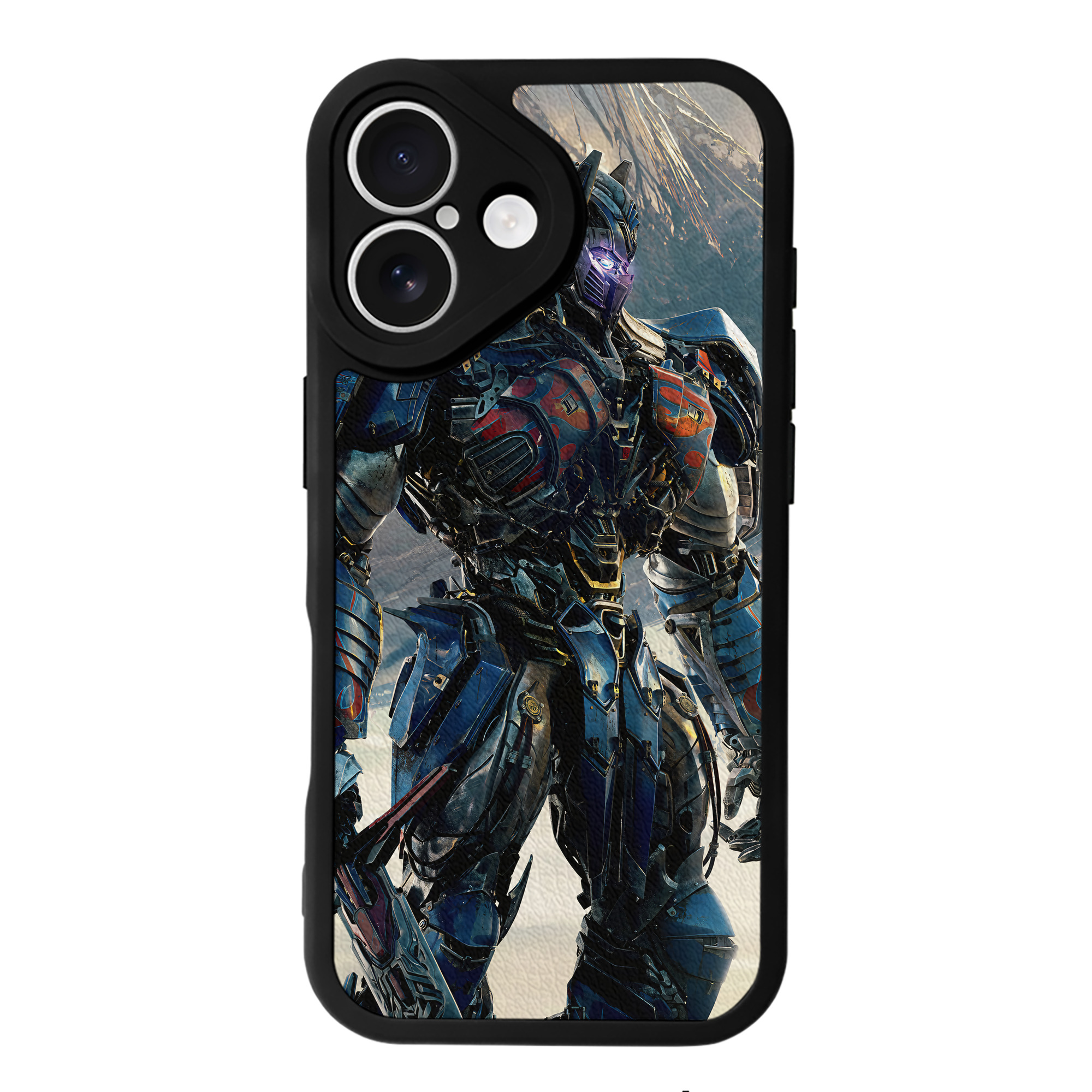 （画像用） Transformers トランスフォーマー 【iPhone 16シリーズ対応】シリコンスマホケース（レザー調） 材質：シリコン